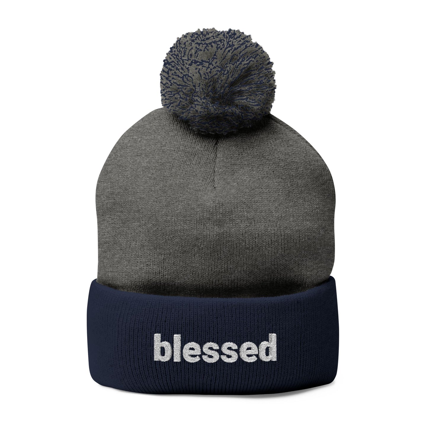 Blessed Pom-Pom Knit Cap