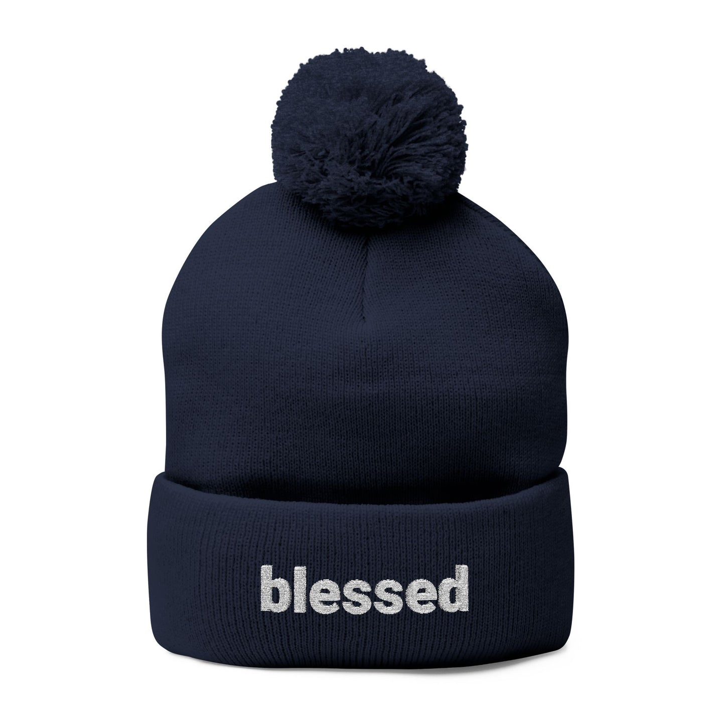 Blessed Pom-Pom Knit Cap