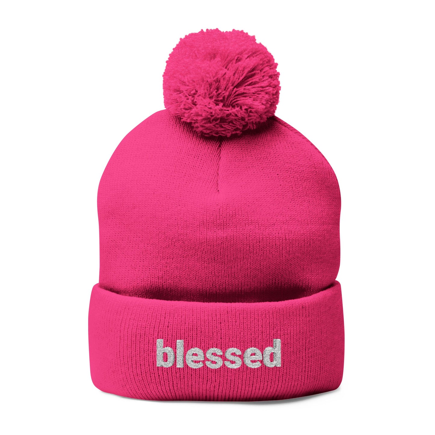Blessed Pom-Pom Knit Cap