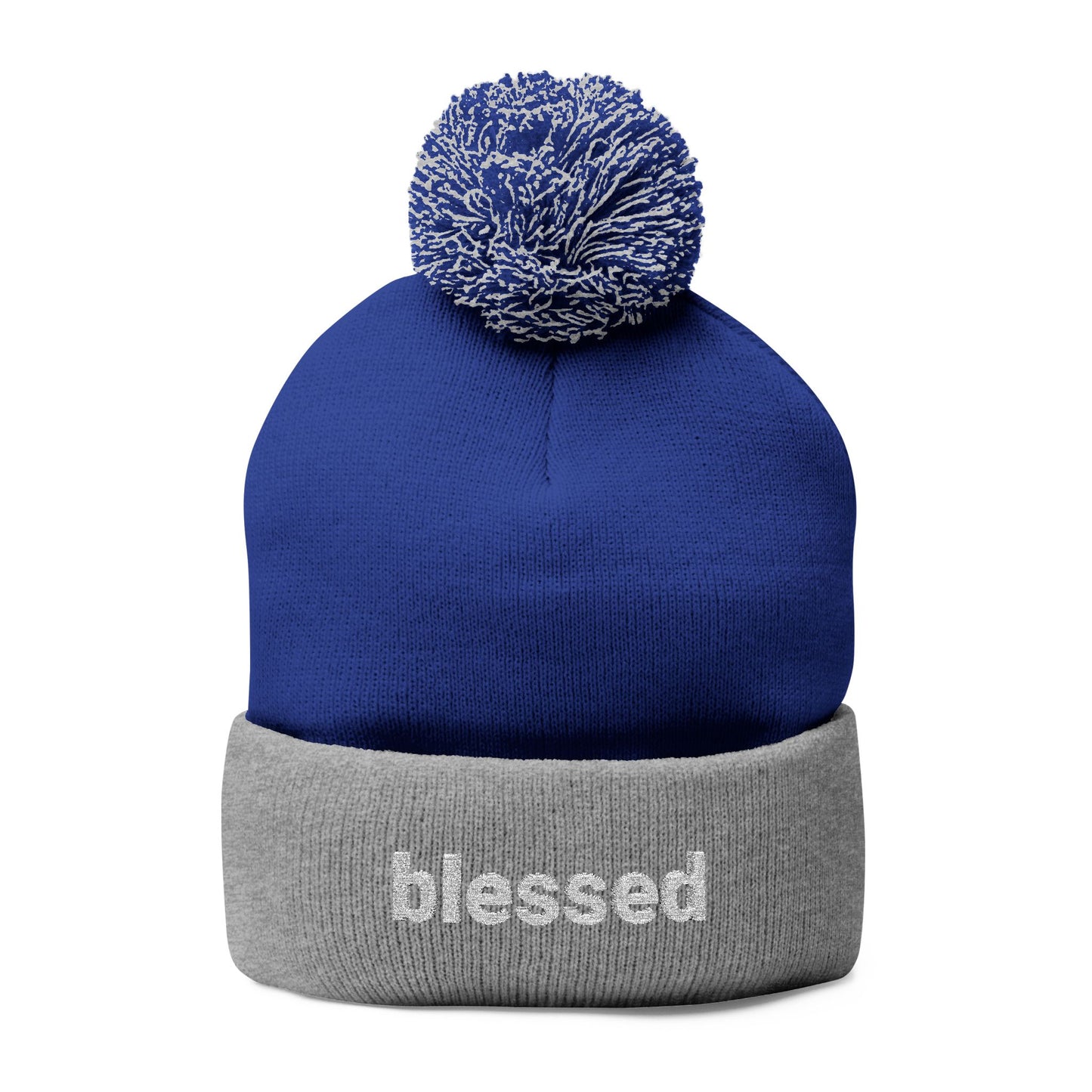 Blessed Pom-Pom Knit Cap