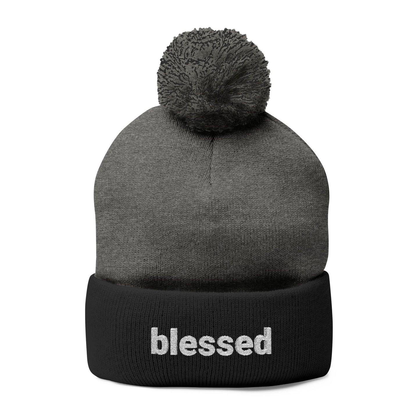 Blessed Pom-Pom Knit Cap